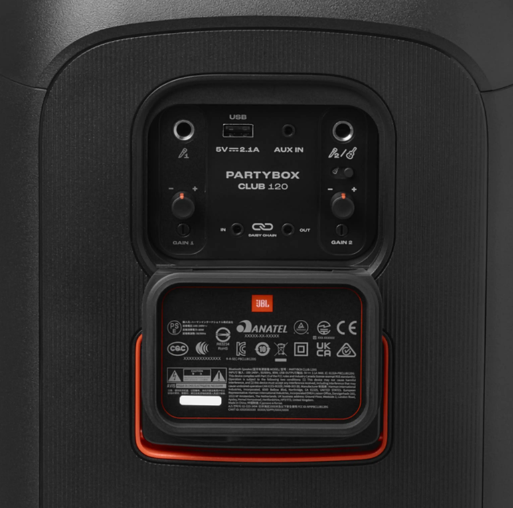 Altavoz de Gran Potencia JBL PartyBox Club 120 (Negro)