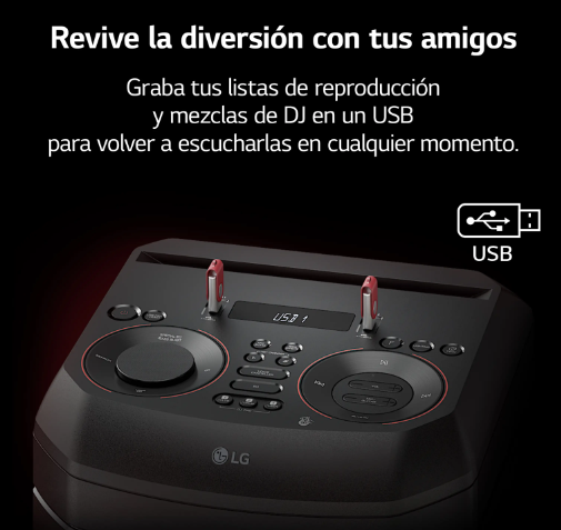 Altavoz Gran Potencia LG XBOOM RNC5 (Negro)