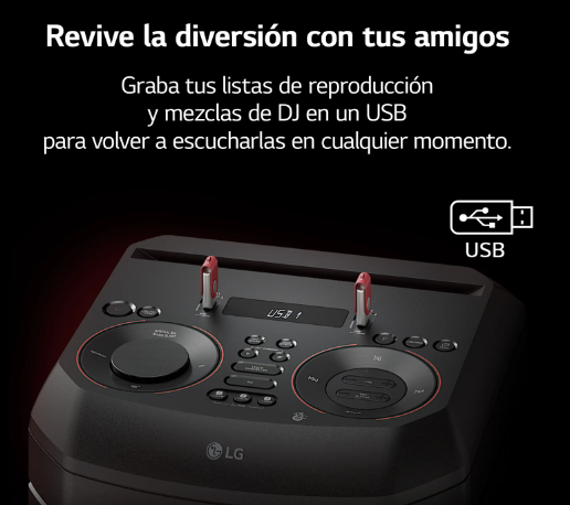 Altavoz Gran Potencia LG XBOOM RNC9 (Negro)
