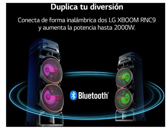 Altavoz Gran Potencia LG XBOOM RNC9 (Negro)