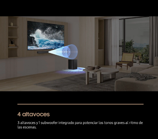 Samsung HW-B66CF/ZF Barra de Sonido 3.1 370W