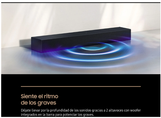 Samsung HW-B400F/ZF Barra de Sonido 2.0 40W
