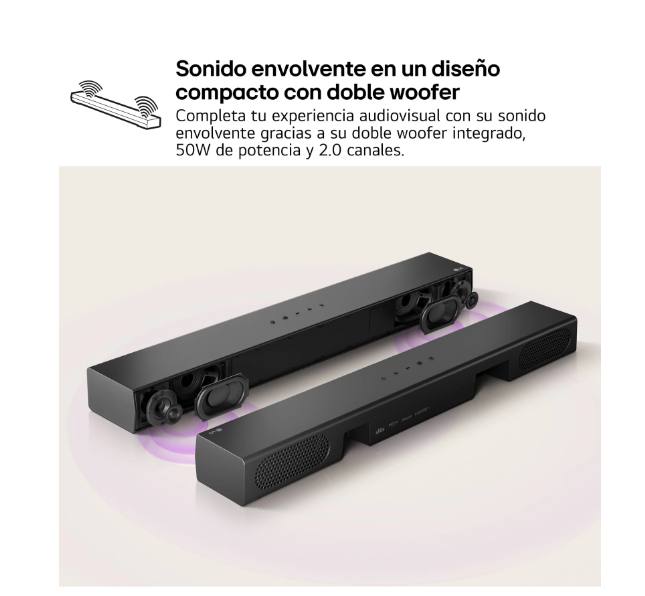 LG S20A Barra de Sonido 50W