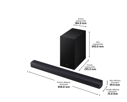 Samsung HW-B450F/ZF Barra de Sonido 2.1 300W