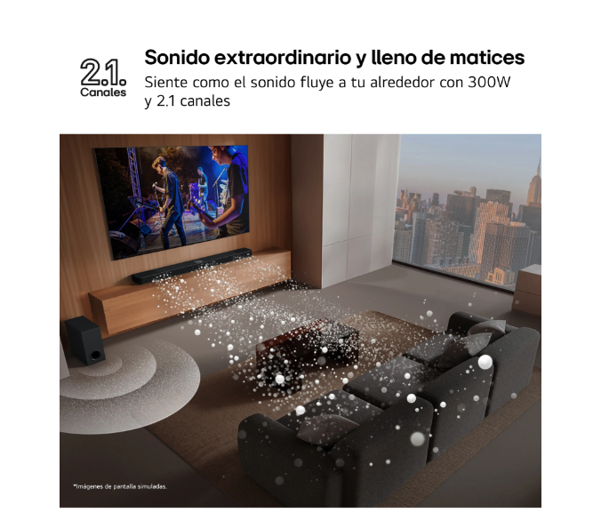 Barra de Sonido LG S40T