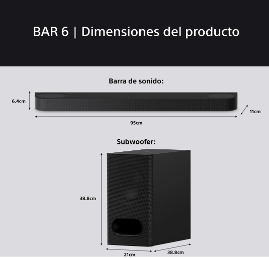 Barra de Sonido Sony BRAVIA Theatre Bar 6
