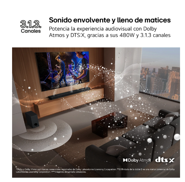 Barra de Sonido LG S80TY