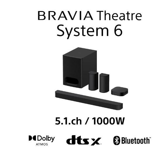 Barra de Sonido Sony BRAVIA Theatre System 6 (HTS60)