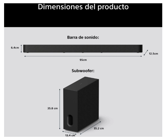 Barra de Sonido Sony BRAVIA Theatre Bar 7 + S
