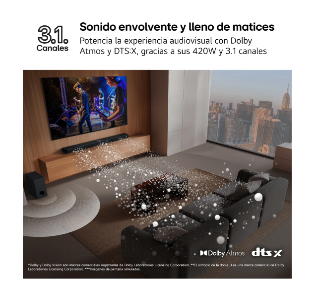 Barra de Sonido LG SG10TY