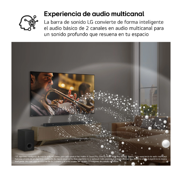 Barra de Sonido LG SG10TY