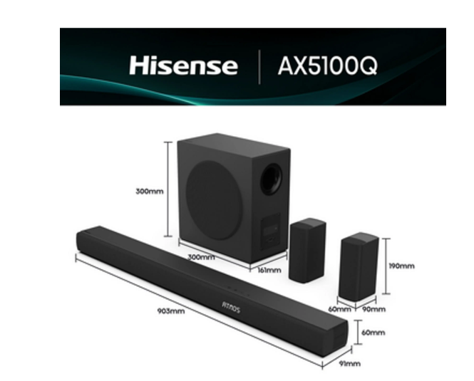 Barra de Sonido HISENSE AX5100Q