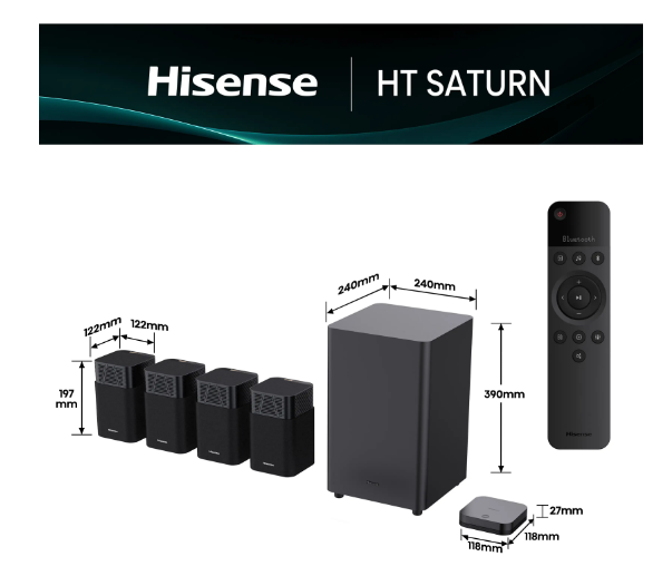 Barra de Sonido Hisense HT Saturn